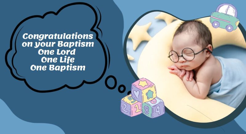 Writing unique Baptism card 